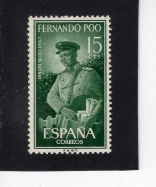 FERNANDO PO(�丣���� ��)-#199-15c-MAILMAN(���� ��޺�)-1962.11.23��