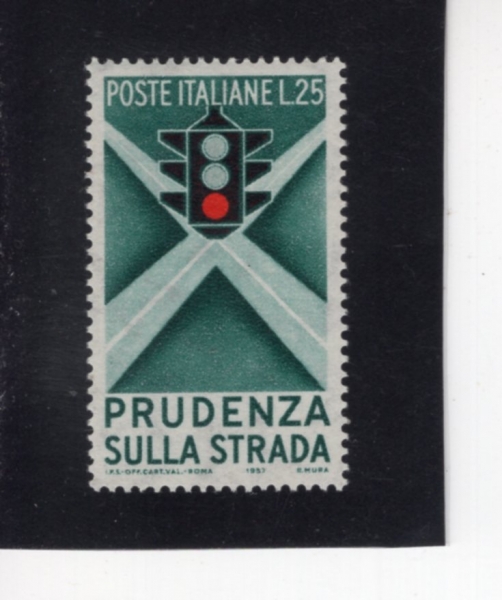 ITALY(��Ż����)-#725-25 I-TRAFFIC LIGHT(��ȣ��)-1957.8.7��