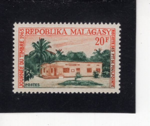 MALAGASY REPUBLIC(���ٰ���ī��)-#366-20fr-PTT RECEIVING STATION, FOULPOINTE(PTT ���ż�, Ǯ��Ʈ)-1965.5.8��