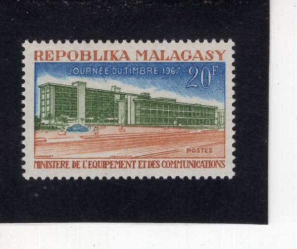 MALAGASY REPUBLIC(���ٰ���ī��)-#401-20fr-MINISTRY OF EQUIPMENT AND COMMUNICATIONS(������������)-1967.5.8��