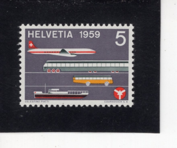 SWITZERLAND(������)-#370-5c-\"TRANSPORTATION\"(���)-1959.3.9��