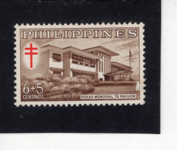 PHILIPPINES(�ʸ���)-#B17-6+5c-ROXAS MEMORIAL T. B. PAVILION(�ϻ罺 ��� ���ٰ�)-1961.8.19��