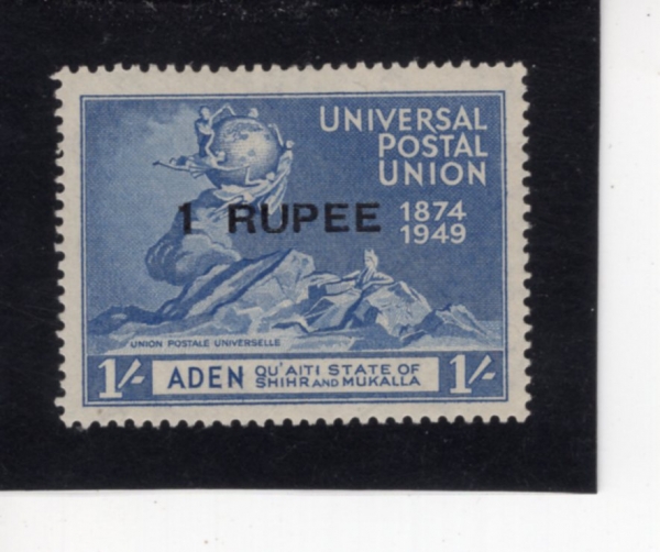 ADEN-KATHIRI STATE OF SEIYUN(�Ƶ�-īƼ��)-#19-1r on 1sh-UPU(������������)-1949.10.10��