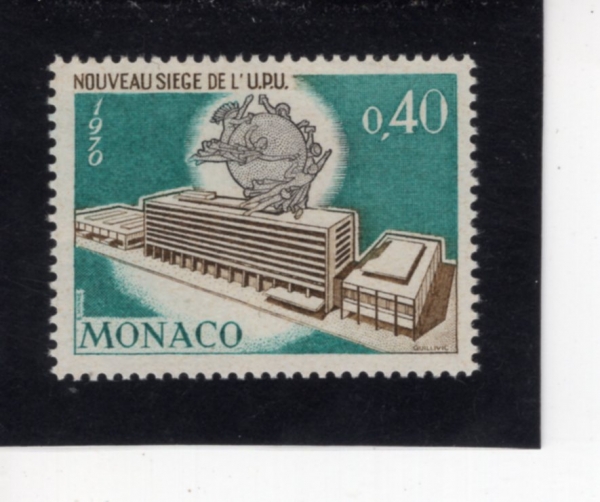 MONACO(����)-#771-40c-UPU HEADQUATERS AND MONUMENT, BERN(������)-1970.5.4��
