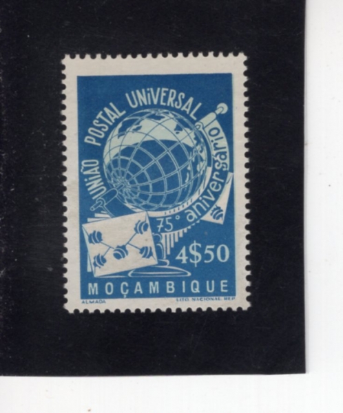 MOZAMBIQUE(�����ũ)-#329-4.50e-75TH ANNIV. OF UPU(������ 75�ֳ�)-1949.4.11��