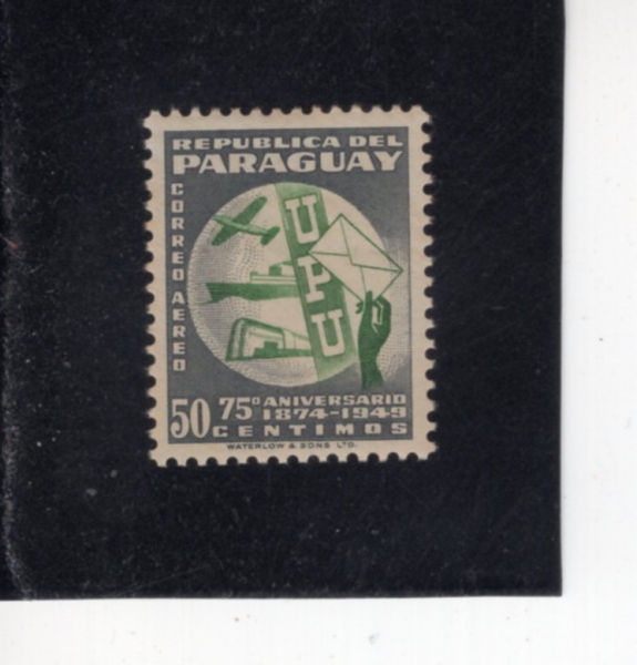 PARAGUAY(�Ķ����)-#C181-50c-75TH ANNIV. OF UPU(������ 75�ֳ�)-1950.9.4��