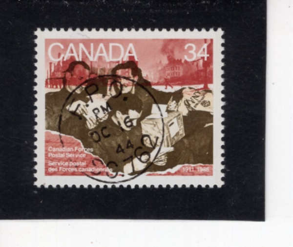 CANADA(ĳ����)-#1094-34c-CANADIAN FORCES POSTAL SERVICE, 75TH ANNIV.(ĳ���ٱ� ���� ���� 75�ֳ�)-1986.5.9��