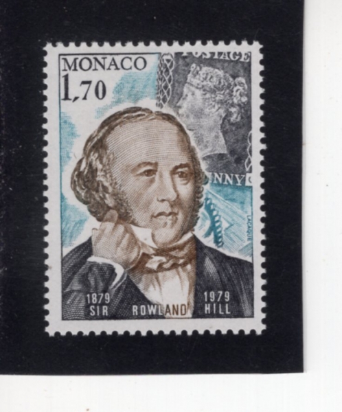 MONACO(����)-#1193-1.70fr-ROWLAND HILL, PENNY BLACK(�η��� �� , ��� ����)-1979.11.12��