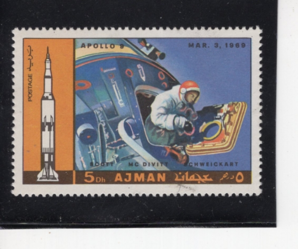AJMAN(���)-#NO-5dh-APOLLO 5 AND SCOTT(������ 9ȣ ���� ����, ����)-1969.3.3��