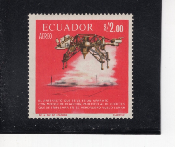 ECUADOR(���⵵��)-#758C-2s-MOON EXPLORATION(�� Ž��)-1966��