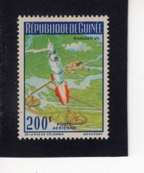 GUINEA(���)-#C79-200fr-LAUNCHING OF RANGER VII, CAPE KENNEDY(������ 7, �ɳ׵� ���� ����)-1965.11.15��